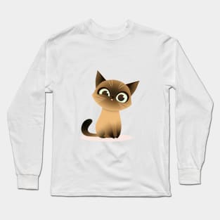 Cute cartoon cat Long Sleeve T-Shirt